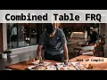 Combined Table AP FRQ Solution 2021 AP Computer Science Exam Walk Through Tutorial