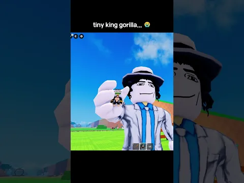 Tiny gorilla in steal an egg 💀 #roblox