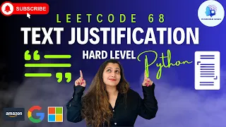 Leetcode 68 Text Justification - Hard