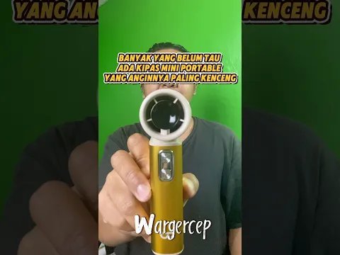 Banyak yang belum tau ada kipas mini portable yang anginnya paling kenceng goojodoq gfs009