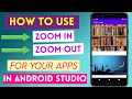How to Zoom Image in Android Studio Image View Zoom in Zoom Out Android Studio Tutorial
