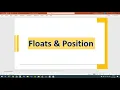 9 Float Position