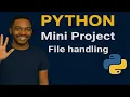 Python Mini Project File handling python da hausa