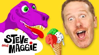 Download Ice Cream and Dinosaur Safari Play from Steve and Maggie for Kids | Speak English | Wow English TV MP3