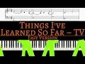 Liamani - Things I've Learned (So Far) - Tour Version | EASY piano cover by Pianotato