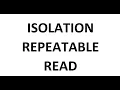 Isolation REPEATABLE READ PostgreSQL