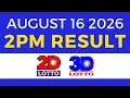 Lotto Result Today 2PM August 16 2026 EZ2 Swertres PCSO