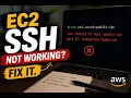 Unable to SSH into AWS EC2 Fix Timeout Key Errors Live Lab