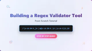 Build a Regex Validator Tool with HTML CSS JavaScript Regex Tutorial for Beginners