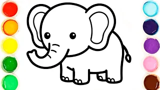 ELEFANTE DE COLORES | Aprende los Colores con Arte y Diversión para Niños