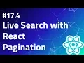 4 Live Search with React Pagination React search component Search tutorial example