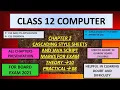 CLASS 12 COMPUTER CHAPTER 2 GUJARAT BOARD ENGLISH MEDIUM CASCADING STYLE SHEETS AND JAVA SCRIPT
