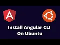 Setup and Intialize Angular on Ubuntu 20 04 Angular10 TypeScript Bootstrap NodeJs npm