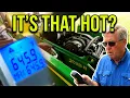 John Deere DPF Cleaning 645 F Exhaust Temps