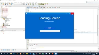 How to make loading screen with netbeans