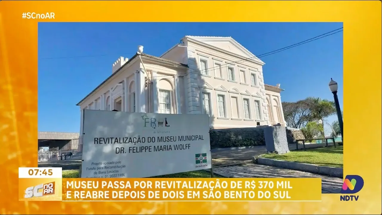 Museu passa por revitalização de R$ 370 mil e reabre depois de dois anos em São Bento do Sul