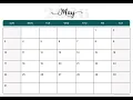 Printable May 2026 Calendar US A4 Letter Size May 2026 Calendar Printable Free PDF