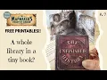 The Phoenix Librarian his books that burn Interactive junk journal tutorial free printables