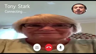 Screaming Grandma FaceTimes Tony Stark