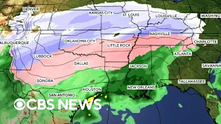 Latest weather forecast for dangerous massive U S winter storm