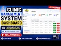 Clinic Management System Dashboard in Java Swing Step-by-Step Tutorial with Source Code