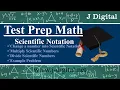 Math concepts for the ACT test Scientific Notation Problem