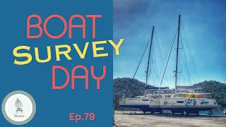 Doing our boat survey