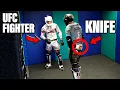 We Locked Pro Fighters with Knife Attackers