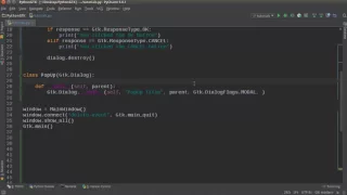 Python GUI Development with GTK 3 Tutorial 15 Pop Up Dialog