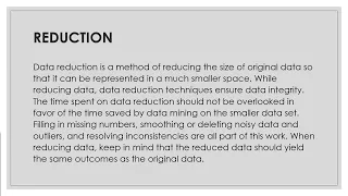 Overview of Data Preprocessing Cleaning Integration Reduction Transformation and Discretization