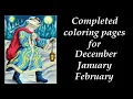 Completed coloring pages for coloring