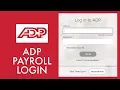 ADP PAYROLL LOGIN ADP Login Sign In 2021 adp com Login Tutorial