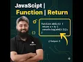 JavaScript What is Return in Functions