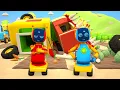 Leo the Truck builds a boring machine. Car cartoons for kids. Leo the Truck new episodes about cars.