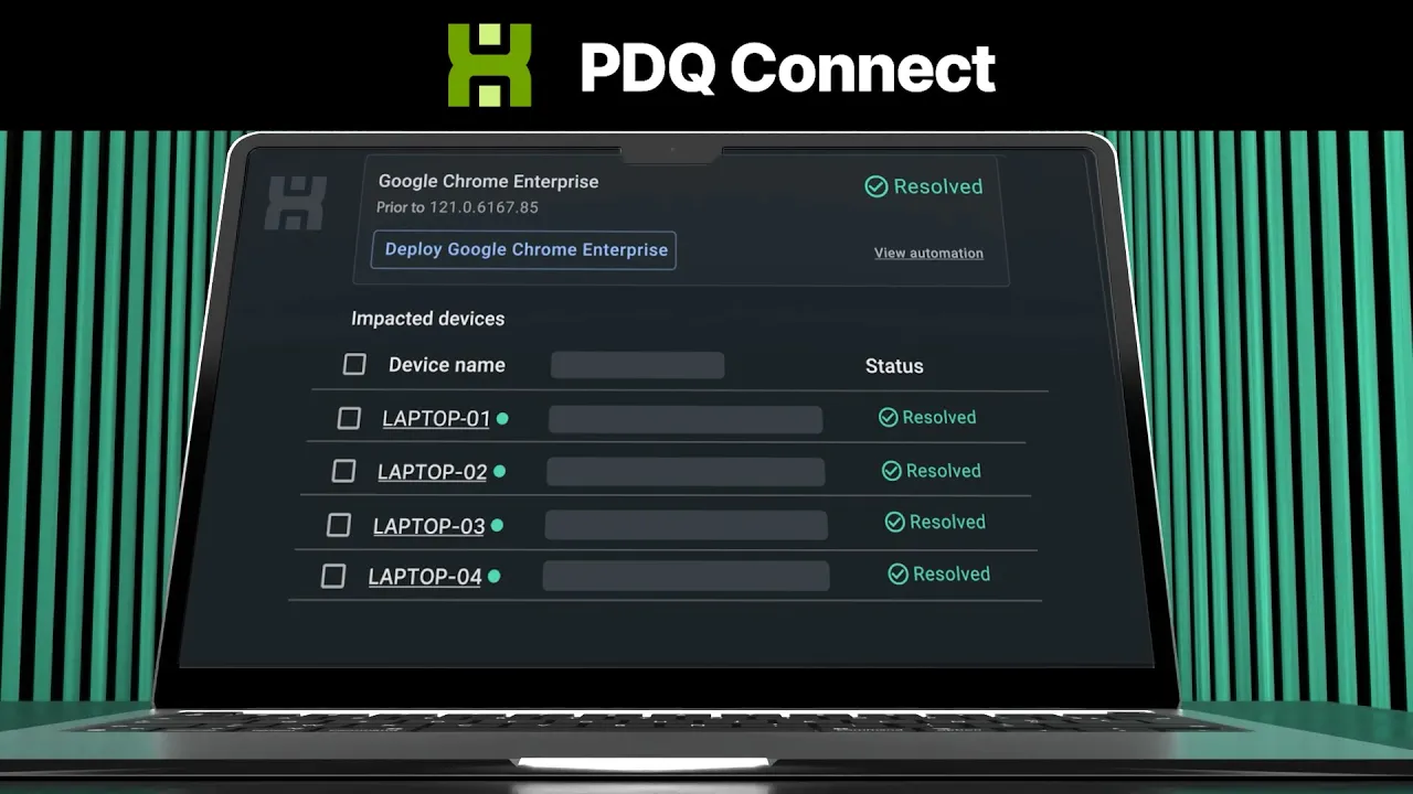 PDQ — PDQ Connect — Automated Vulnerability Management (YouTube video ad)