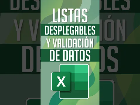 Listas Desplegables en Excel con Validación de Datos 📊