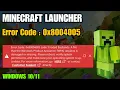 Fix Minecraft Launcher Error Code 0x80004005 in Windows Easy Step-by-Step Guide