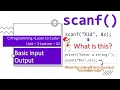 Unit-2 Lecture-42 Basic Input Output Functions scanf