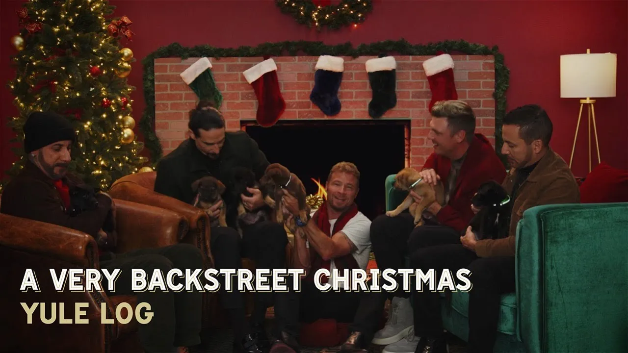 Backstreet Boys - A Very Backstreet Christmas (Full Album Yule Log)