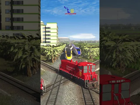 Ngeri! Kereta Lewat di Rel Keriting Super Ekstrem #railtrack #train #keretaapi #automobile #railway