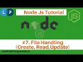 File Handling in Node JS Create Read Update File using Node js Node Js Tutorial