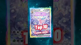 Top 10 EXPENSIVE Espeon Pokemon Cards