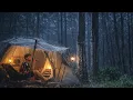 Lagu THERE'S A SENSATION OF ENJOYING HEAVY RAIN IN A WARM TENT‼️ CAMPING IN HEAVY RAIN⛈️