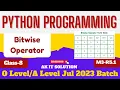 Python Class 8 Operators Python Operators Bitwise Operator Bitwise Operators python