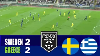 sweden vs greece 2 2 2026 international friendly match highlights