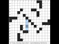 Rex Parker does the NYT Crossword Puzzle w Rachel Fabi SATURDAY MAY 8 2021