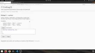 String 1 nonStart Javascript solution