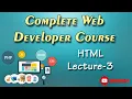 Creating a Complete WebPage L-3 HTML Web Developer Course for Beginners CodeShaft