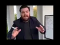 Fat man in black suit explaining something trending meme template