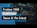 Codeforces 266B Queue At The School